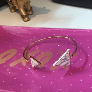 Geometric Open Cuff Punk Bracelet